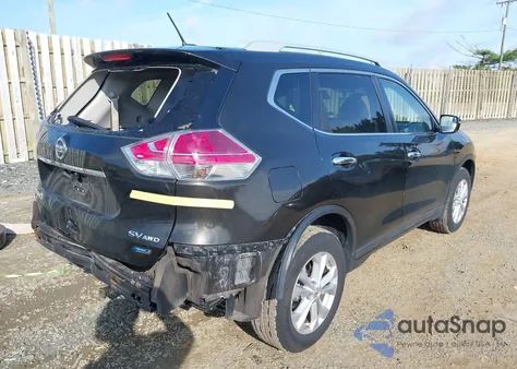 2014 Nissan Rogue Sv z USA, uszkodzony, nr VIN 5N1AT2MK8EC790328